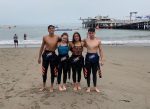 Chilenos en aguas abiertas del Campeonato Sudamericano Junior en Lima