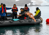 Bárbara Hernández realizó el nado más largo de la historia en la Antártida