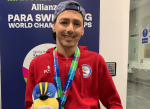 Alberto Abarza sumó su segunda medalla ganando el bronce en el Campeonato Mundial de Para natación