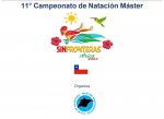 Convocatoria al 11º Campeonato de Natación Máster “Sin Fronteras”