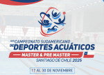 El Campeonato Sudamericano de Deportes Acuáticos Master y Pre Master Santiago 2025 abrió su convocatoria