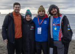 ¡Ya es oficial por la IISA! Paula Bravo y Andrés López completaron el primer Ice Mile en el Estrecho de Magallanes