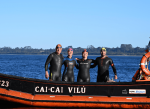 Cuatro nadadores nacionales desafiaron el Canal de Chacao