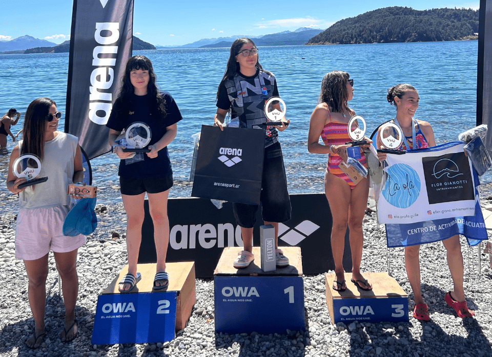 La chilena Victoria Astete fue 3ª general en aguas abiertas en Bariloche