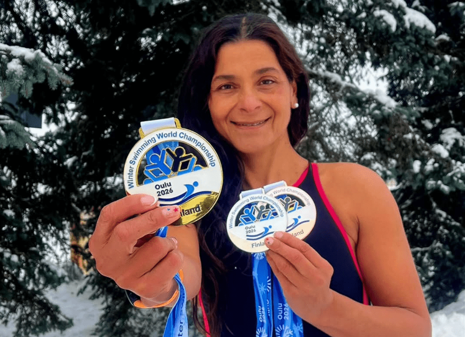 Carmen Ortega gana medalla de plata en Mundial de Aguas Gélidas